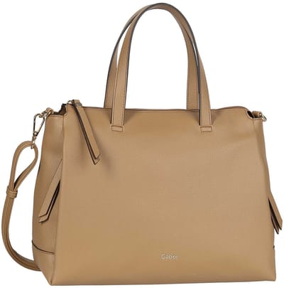 Gabor schoudertas Jenny Zip Shopper Camel Lichtbruin