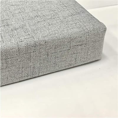 Bankkussen Rechthoekig - Zitkussen Tuin - Comfortabel Zitten - Hoge Veerkracht Spons - 150 x 40 cm - Grijs
