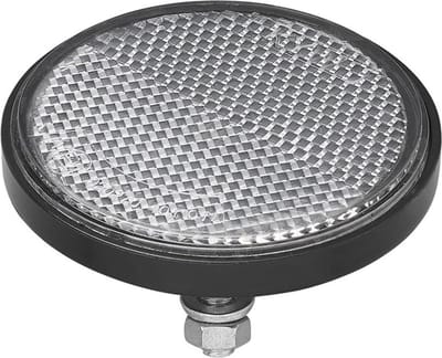 ProPlus Reflector - Ø 60 mm - Wit - M5 bout en moer - E-gekeurd - Met grondplaat