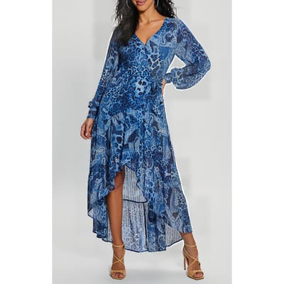 GUESS  Eco Nuovo Bahia Wrap Up Nordic Sea Kashmir Größe: XS | Maxikleider Outlet | Damen