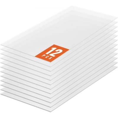 VEVOR 12-delige polycarbonaat kasplaten, 1210 x 605 x 6 mm meerwandige platen, waterdichte, uv-bestendige, gegolfde dubbelwandige platen, slagvaste, transparante dakpanelen voor kas/tuin