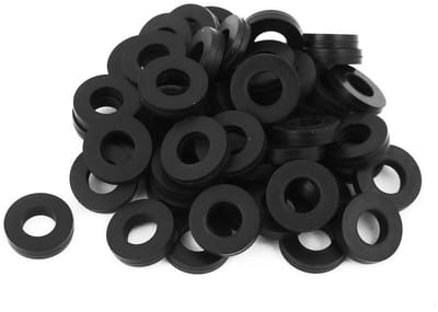 Rubberen ringen - O-ringen plat - Lekken voorkomen - Duurzaam rubber - 50 stuks - Zwart