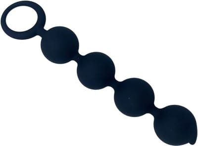Anaal ketting - Anal Beads - Anaal Ballen - Anale Kralen - Anaal Plug - Anaal stimulator - Buttplugs - Zwart - 15 CM