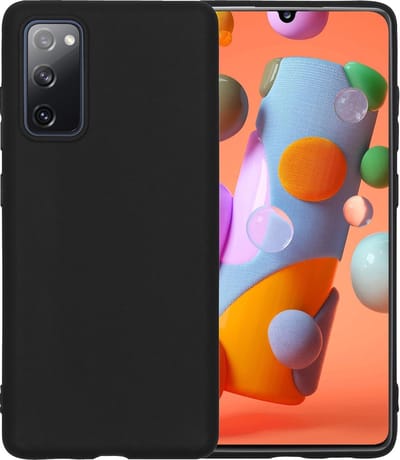 Hoesje - Geschikt voor Samsung Galaxy A41 - Sterk & Shockproof - Hoes Cover - Siliconen Case - Telefoonhoesjes - Zwart