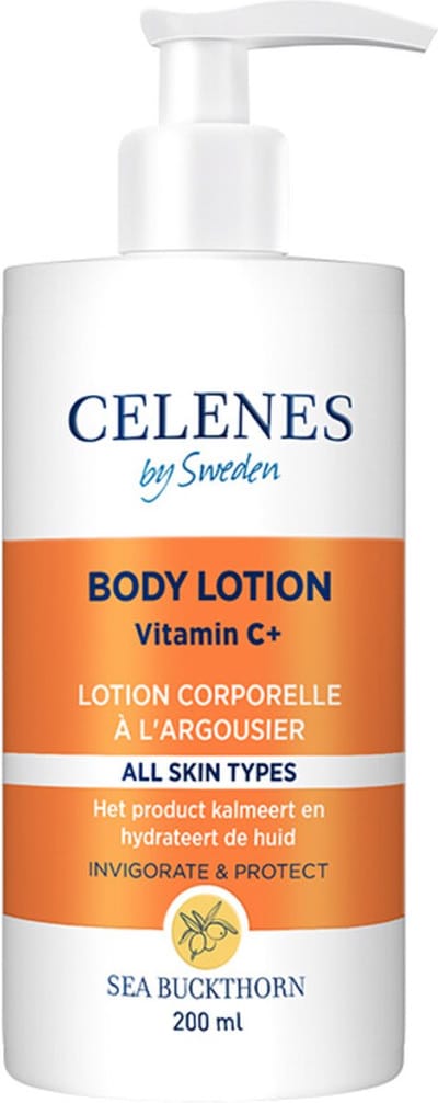 Celenes by Sweden Sea Buckthorn Body Lotion - Body lotion - Vette & Gemengde Huid - 200ml