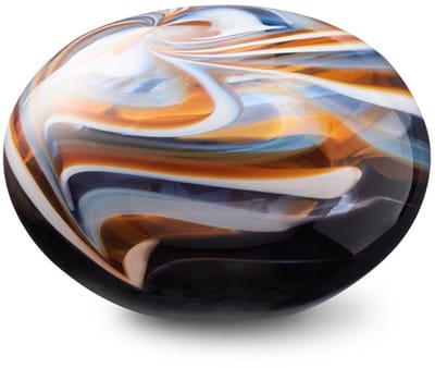Urn Glas Bohemian Medium Glasobject Bol Glazen Urn Glas Midi urn voor as Urn Kunst As B-Stella-M 1.5Ltr