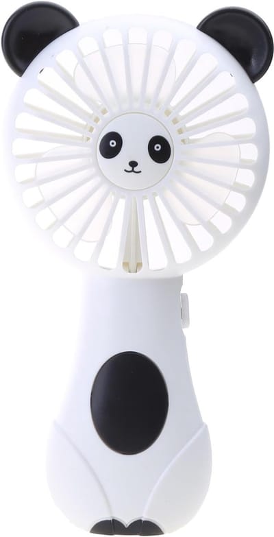 Zachte Schuim Zakventilator Met Schattig Dierenmotief, Op Accu Werkend, Ideaal Voor Studenten, Panda & Kat