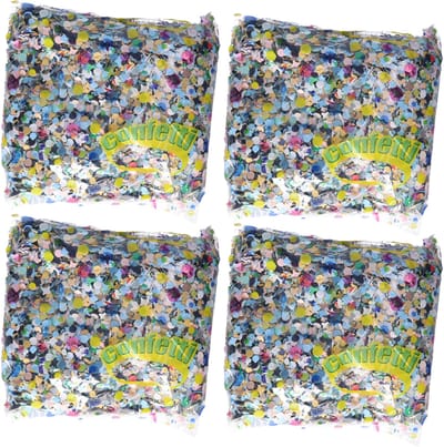 Funny Fashion Confetti - 4x - multi color - papier - 250 gram - feestversiering - carnaval
