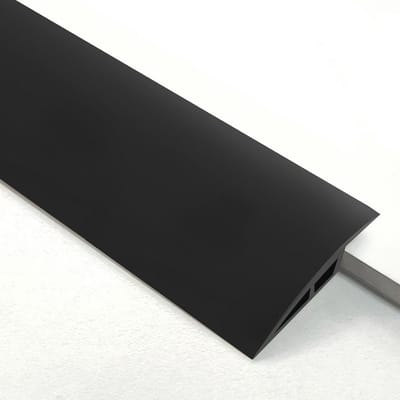 Zelfklevend Overgangsprofiel voor Vloeren - Hoogtecompensatie 1m x 7cm - Voor 15-17mm Vloerbedekkingen - Zwart