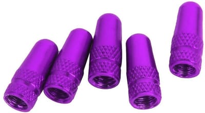 Dailygoods - Fiets Presta Ventiel Caps - Luchtklep Caps - Voorkom Lekkage - Paars - Stofkap - Verleng Levensduur Fietsbanden - Geschikt voor Fietsen