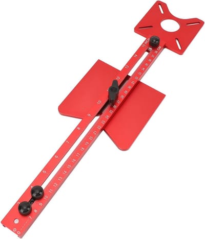 Freesgroefbeugel 4-in-1 - Routermal Freesgereedschap - Houtbewerking Cirkels Frezen - Afneembaar Modulair Ontwerp - 37 x 13 x 3 cm