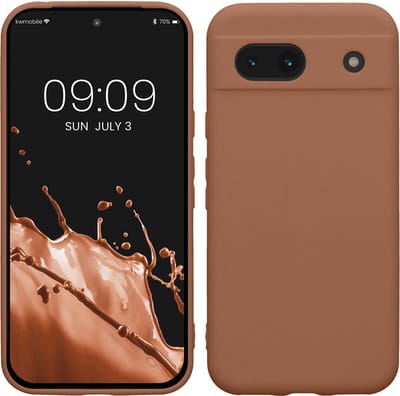 kwmobile telefoonhoesje geschikt voor Google Pixel 8a - Hoesje voor smartphone - Precisie camera uitsnede - In Mokka