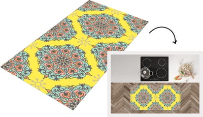 Keukenloper - Loper keuken - Barok - Abstract - Patronen - Bloemen - 120x60 cm - Keukenloper vinyl