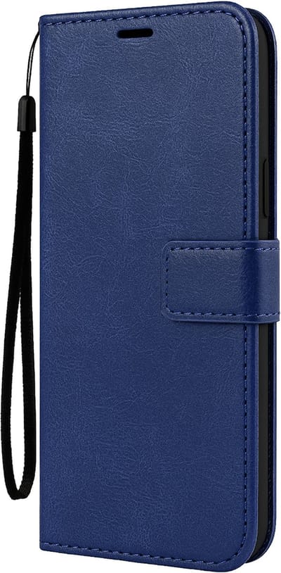 Hoesje Met Pasjeshouder - Geschikt voor Google Pixel 10a - Luxe Bookcase Portemonee - Flip Case - Kunstleer Book Case - Flipcase - Book Cover - Walletcase - Portemonneehoes - Donkerblauw
