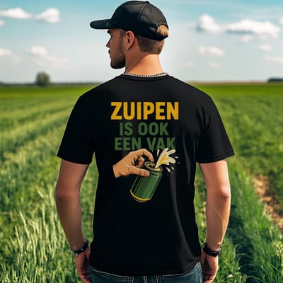 AGRIFANS® Zuipen is ook een Vak - Heren T-shirt - S