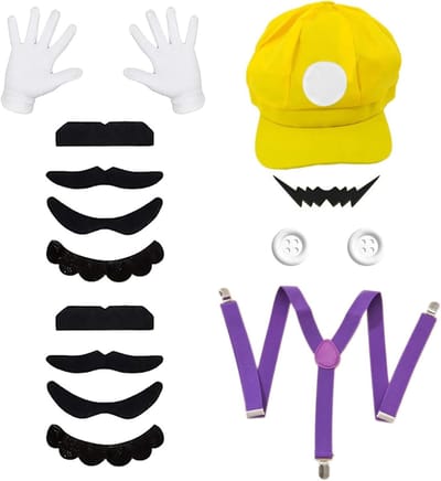 Complete Cosplay Set met Hoed, Snor, Handschoenen en Accessoires voor Carnaval, Halloween en Feestjes voor Kinderen en Volwassenen