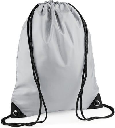 Premium Gymsac Sporttas BagBase - 11 Liter Light Grey