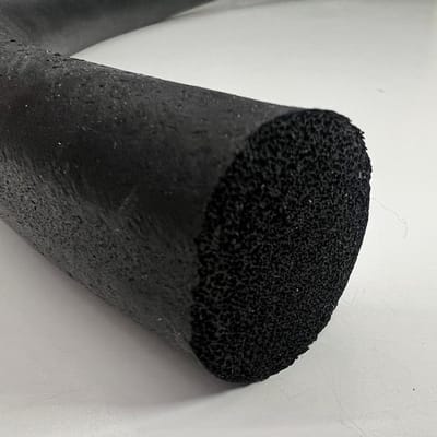 Rubberen koord - Elastisch schuim - Waterdicht afdichten - Sponsachtig poreus materiaal - 10 meter 8mm - Zwart