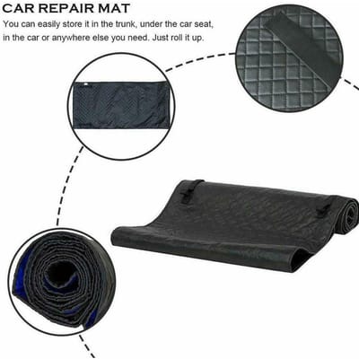 Tapis de déplacement pliable pour voiture, tapis roulant pour réparation de voiture, tapis rampant zéro, tapis zéro sol noir