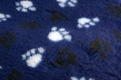 Vetbed met antislip 28 mm blauw/poot - 100x75 cm