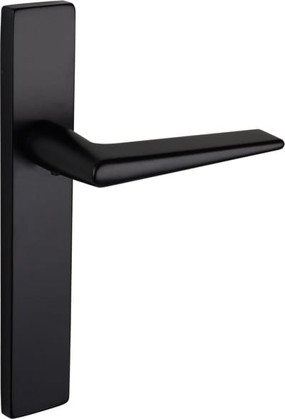 Lavuzo deurkruk Modena Zwart met rechthoekig schild | Per set