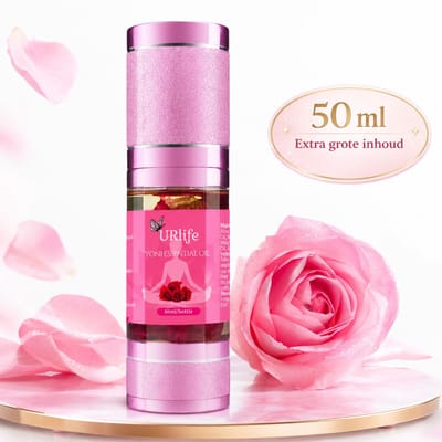 URlife Yoni Olie Rose 50ML – Vaginale Olie | Yoni Oil – pH-Neutraal – 100% Natuurlijk – Hydraterend, Antibacterieel & Geurverwijderend – Intieme Verzorging