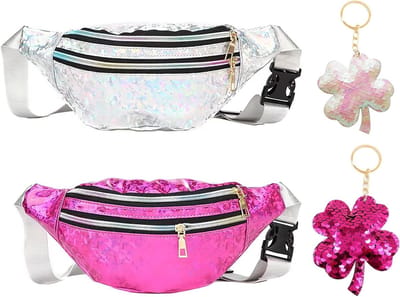 Holografische Heuptas voor Jongens en Meisjes - Waterdichte Fanny Pack voor Outdoor Activiteiten, Joggen, Wandelen en Camping met Shiny Design