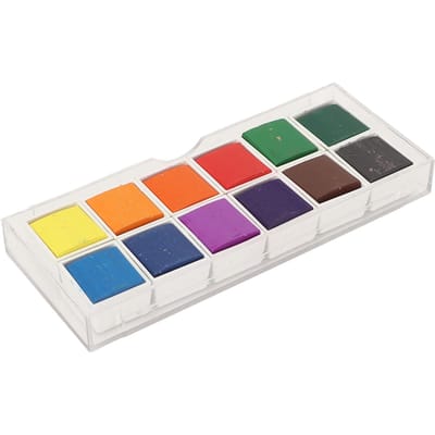 Peinture Aquarelle 12 Couleurs Vives Haute Transparence Large Application Set de Peinture Aquarelle pour gray