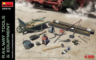 MiniArt Modelbouwpakket Militaire voertuigen - 35572 Railway Tools - Equipment Plastic - 1:35 - Modelbouw