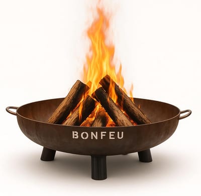 Grote Cortenstaal Vuurschaal met Grillplaat voor Buiten - 100 cm