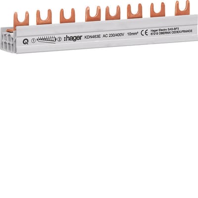 Hager Quickbusbar Kamrail - KDN463E - E2ZPC