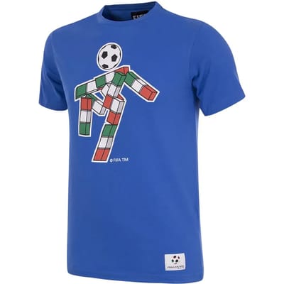 COPA - Italië 1990 World Cup Ciao Mascot T-Shirt - Mannen - Blauw - XS