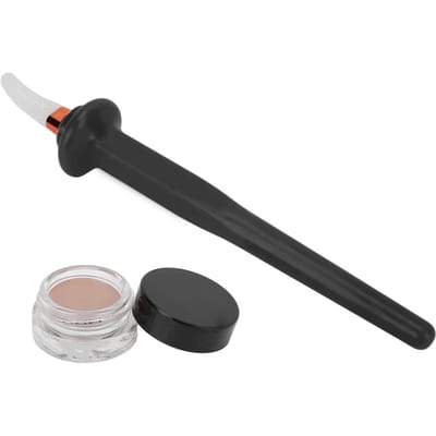 3-delige Set Siliconen Eyeliner Kwast Huidskleur Waterdicht 4g Kwast Tekenen Eyeliner Hulpmiddelen Zwart zwart