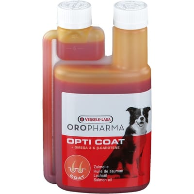 Versele-Laga Oropharma Opti Coat Omega-3 & Caroteen - Voedingssupplement - Huid - Vacht - 250 ml