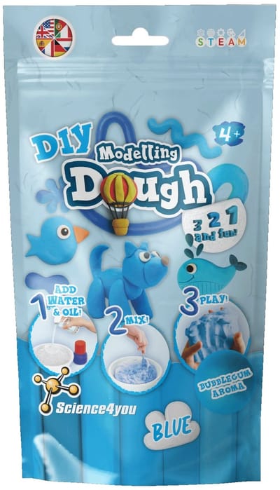Science4You klei blauw DIY - creatieve speelset voor kinderen.