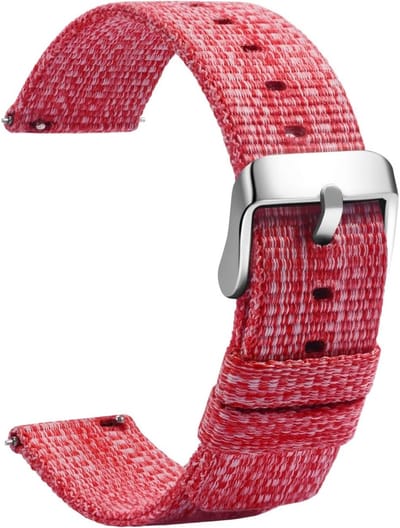 Nylon Horlogeband met Snelle Bevestiging 20mm - NATO Stijl - Duurzame Vervangband voor Herenhorloge en Smartwatch - Zwart, Grijs, Groen