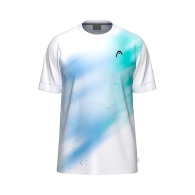 Head Racket Topspin T-shirt Met Korte Mouwen Wit 152 cm Jongen