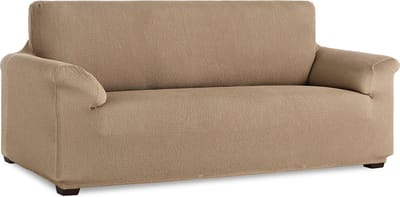Bankhoes Milan 130cm tot 180cm breed - Linnen - Belmarti® Premium kwaliteit bankhoezen - Stretch - Antistatisch - Ademend katoen