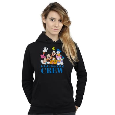 Disney Dames/Dames Mickey Mouse Disney Friends Hoodie (Zwart)