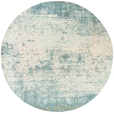 Wasbaar Binnen & Buiten Vloerkleed - 240 x 240 cm - Louis De Poortere Virgin Land Neptune - Laagpolig Tapijt - Gerecycled PET - Made in Belgium - Circulair