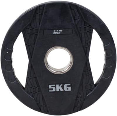 MP2005 Olympische rubber halterschijven 2 grips 5 KG