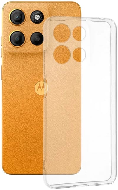 Hoesje geschikt voor Motorola Moto G17/G17 Power/G15/G15 Power - Techsuit Clear Silicone Back Cover - Transparant