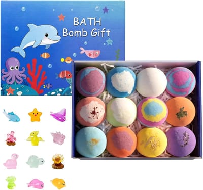 Cadeauset met Badbommen voor Kinderen, Badbruisballen met Verrassing en Speelgoed, Perfect Cadeau voor Feestdagen en Verjaardagen