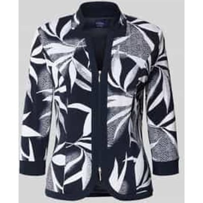 regular fit longblazer met ritssluiting