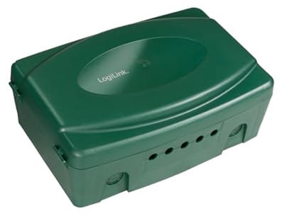 Weerbestendige elektronische box voor buiten in groen - Spatwaterdicht (IP54) 32x21x11.5cm