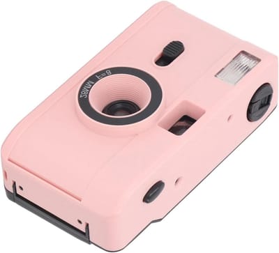 Filmcamera Herbruikbaar - Analoge Camera - Foto's Maken - Ingebouwde Flitser - 35 Mm - Roze