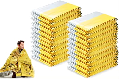Nexvo® Nooddeken - Isolatiedeken - Reddingsdeken - Goud -210cm x 160cm x 1cm