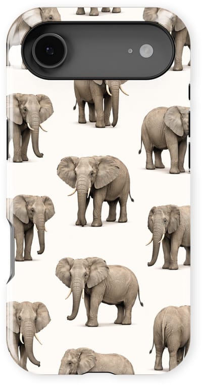 Safari Tough Case geschikt voor iPhone 17 Air | Premium hoesje met Safari Dieren Design | Geschikt voor Mag | Dieren Print Backcover geschikt voor iPhone 17 Air Olifant