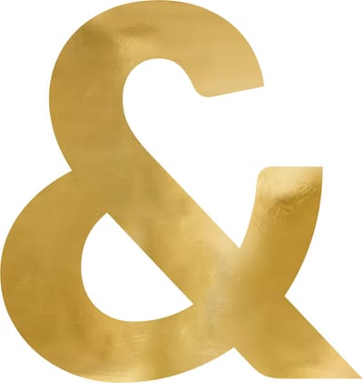 Spiegel Letter & Goud - 58 x 61cm