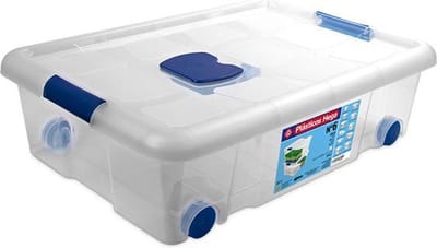 Hega Hogar opbergbox op wielen - 61,5 x 44 x 17,4 cm